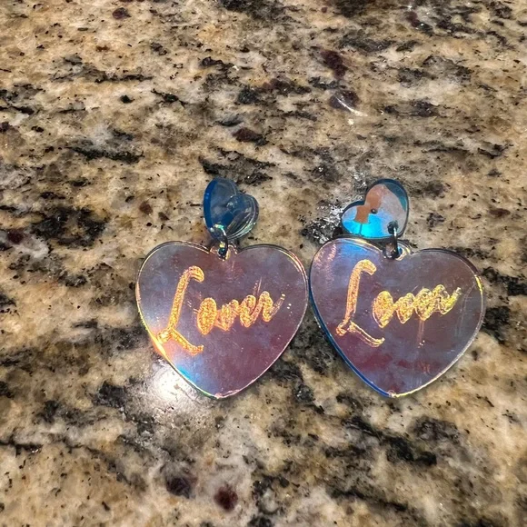 Taylor Swift Lover Earrings - Picture 2 of 2